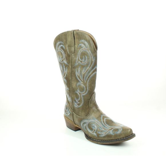 Roper Womens Brown Cowboy, Western Boots Size 8.5 Medium (B, M) - Picture 2 of 4
